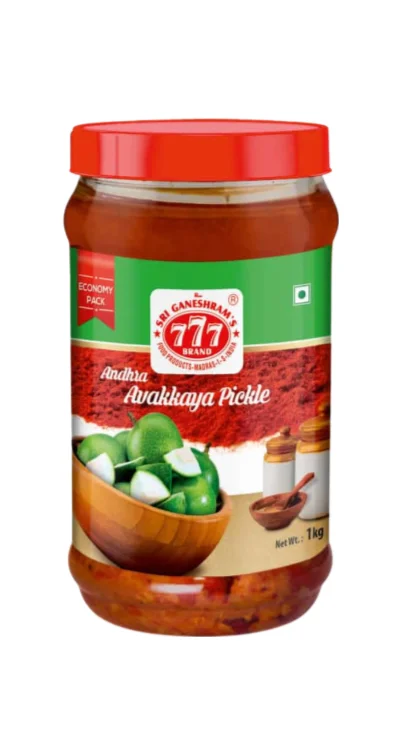 777 777 Andhra Avakaya Mango Pickle 1kg 1kg